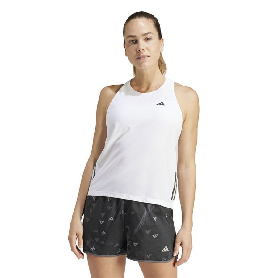 T-shirt til Damer uden �rmer Adidas  Own the Run Hvid Running #2