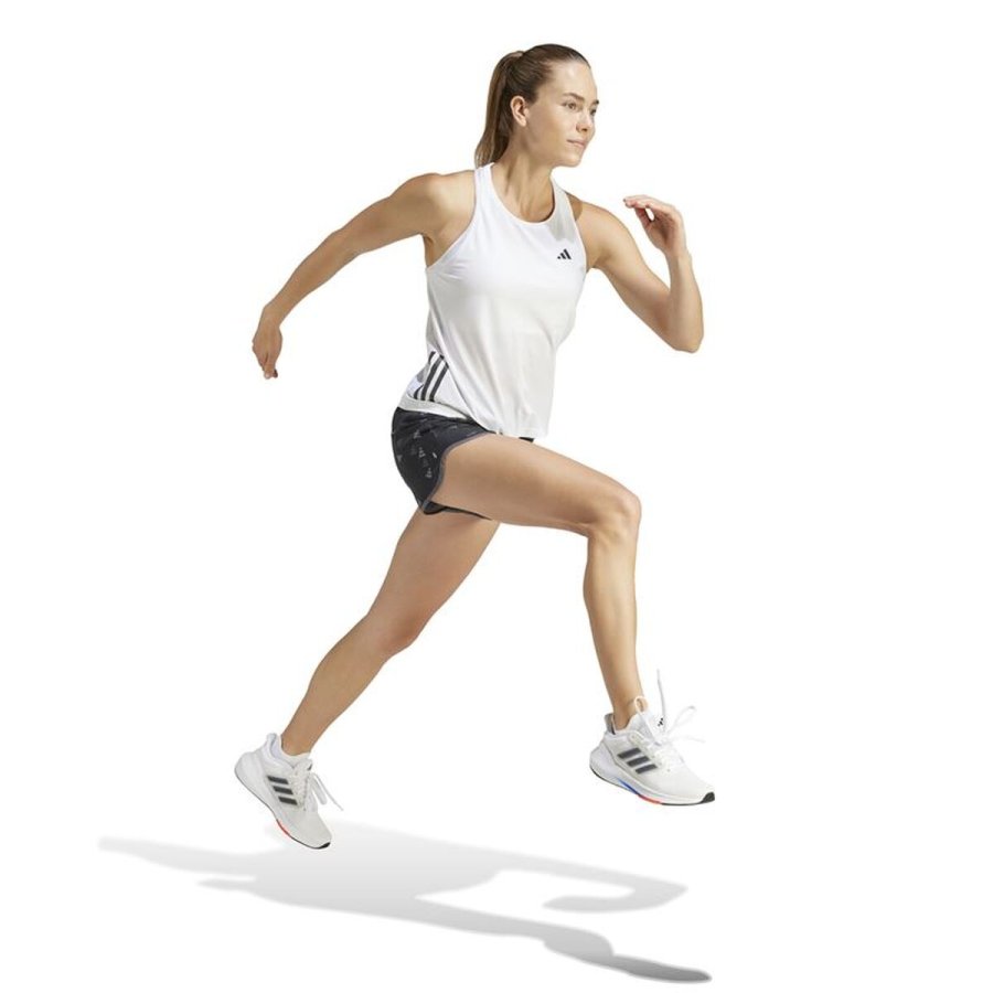 T-shirt til Damer uden �rmer Adidas  Own the Run Hvid Running #4