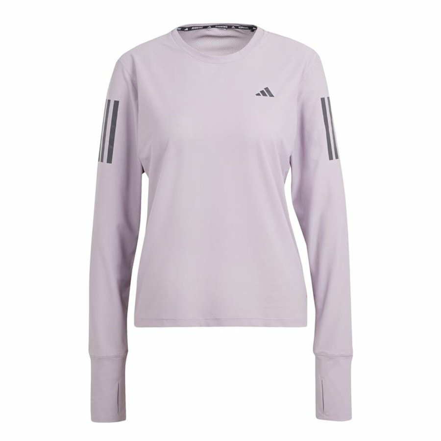 Kvinde Langrmet T-Shirt Adidas Own the Run Lilla #1