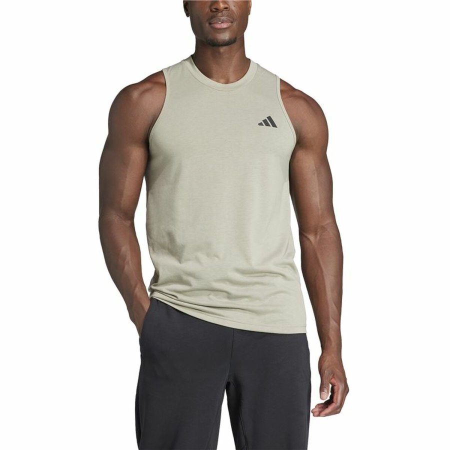 Kortrmet T-shirt til Mnd Adidas Essentials Training Lysebl (S) #4