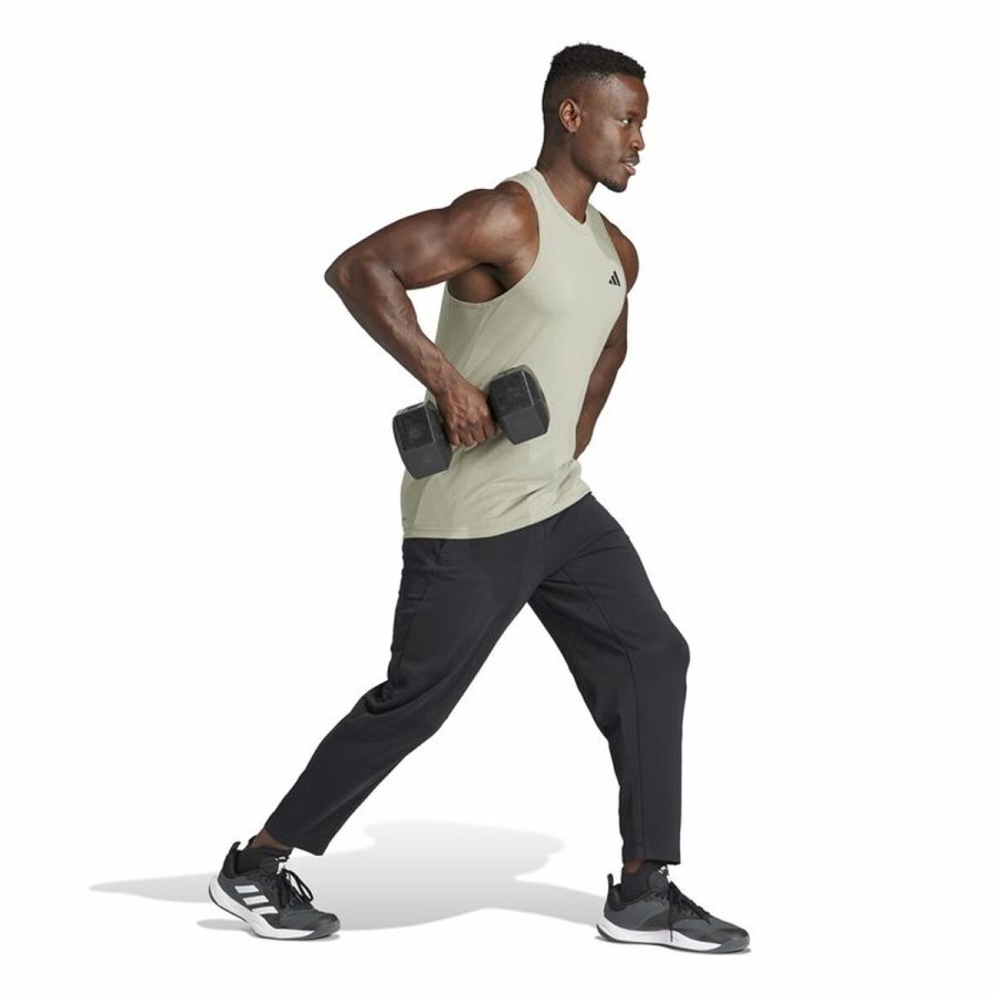 Kortrmet T-shirt til Mnd Adidas Essentials Training Lysebl (S) #6