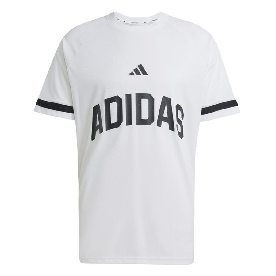 Kort�rmet T-shirt til M�nd Adidas Us Sport Hvid #1
