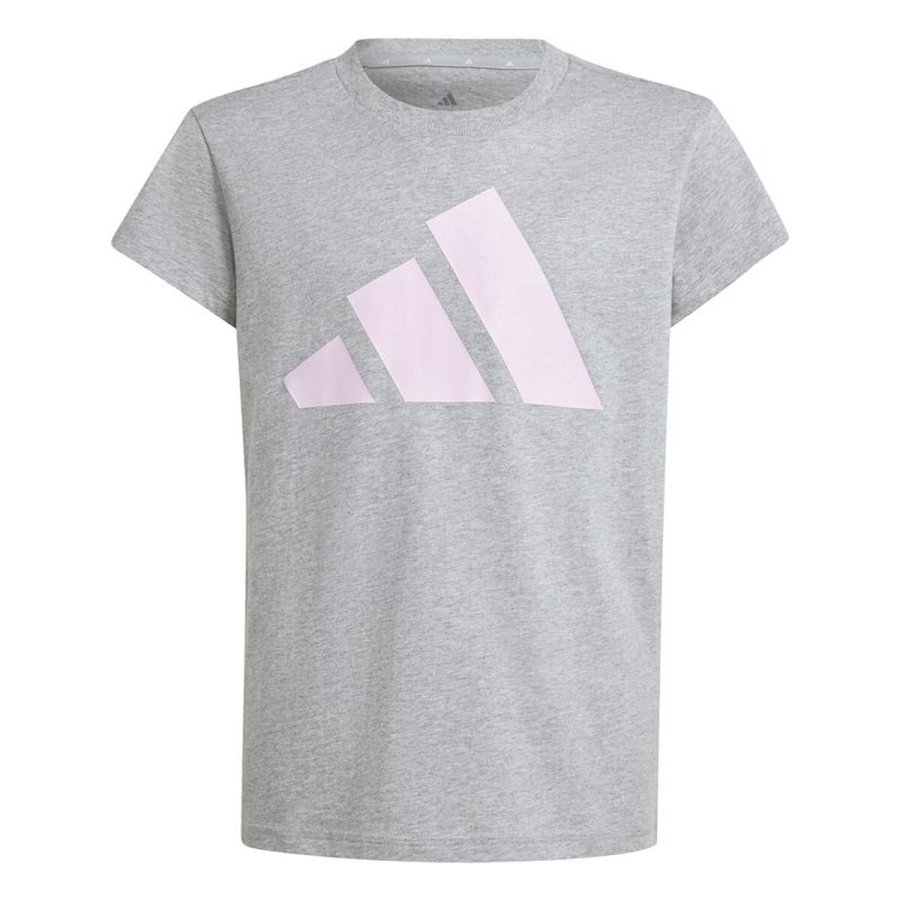B�rne Kort�rmet T-shirt Adidas JC9626 Lysegr� #1