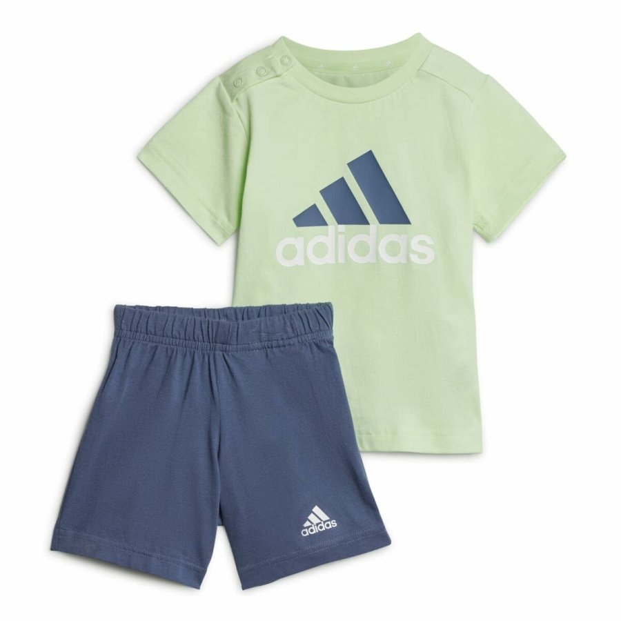 Sportstj til Baby Adidas Bl Cotton Set Infantil Bl Lysegrn #7