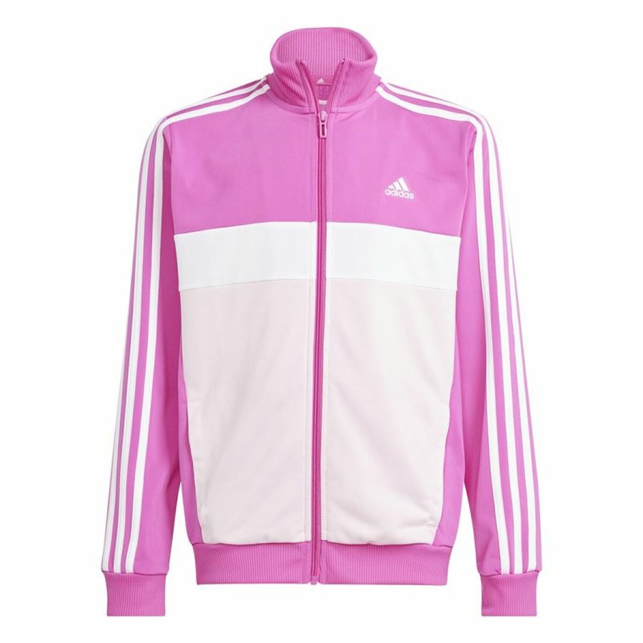 Trningsdragt til kvinder Adidas 3Stripes Tiberio Sort Mrk pink #3