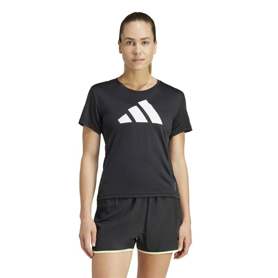 Kort�rmet T-shirt til Kvinder Adidas IL7227 Sort (XS) #2