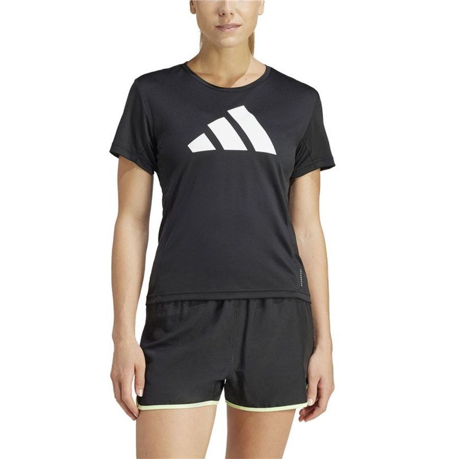 Kort�rmet T-shirt til Kvinder Adidas IL7227 Sort (XS) #3