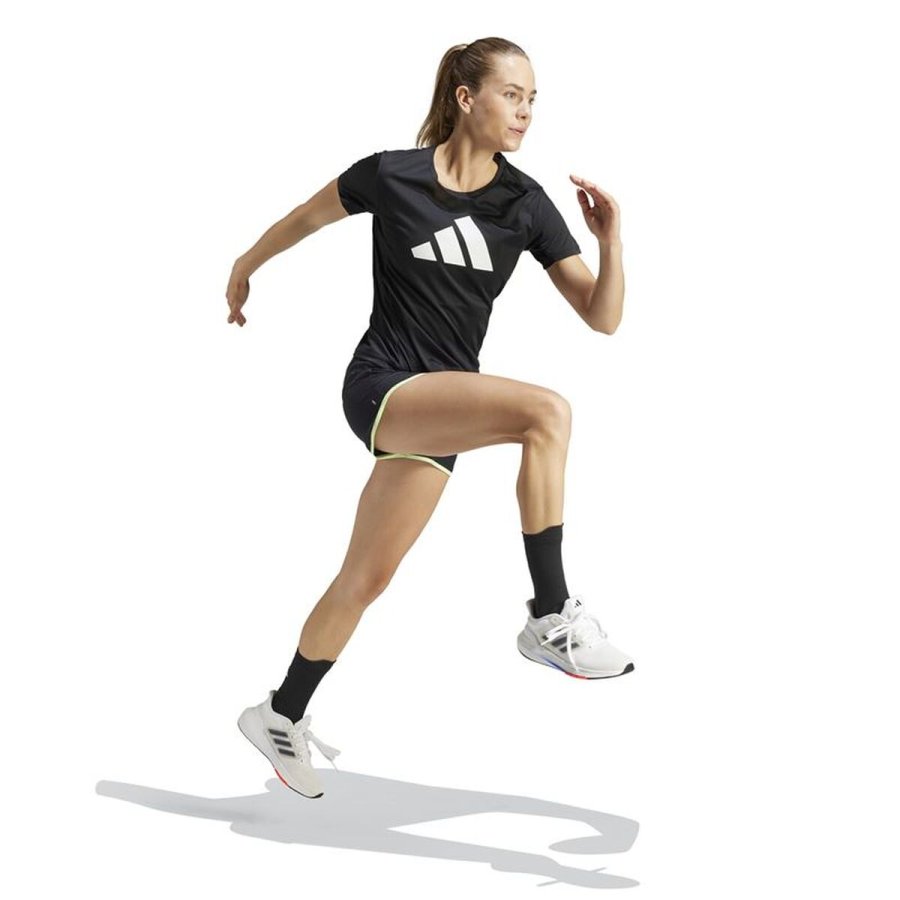 Kort�rmet T-shirt til Kvinder Adidas IL7227 Sort (XS) #5