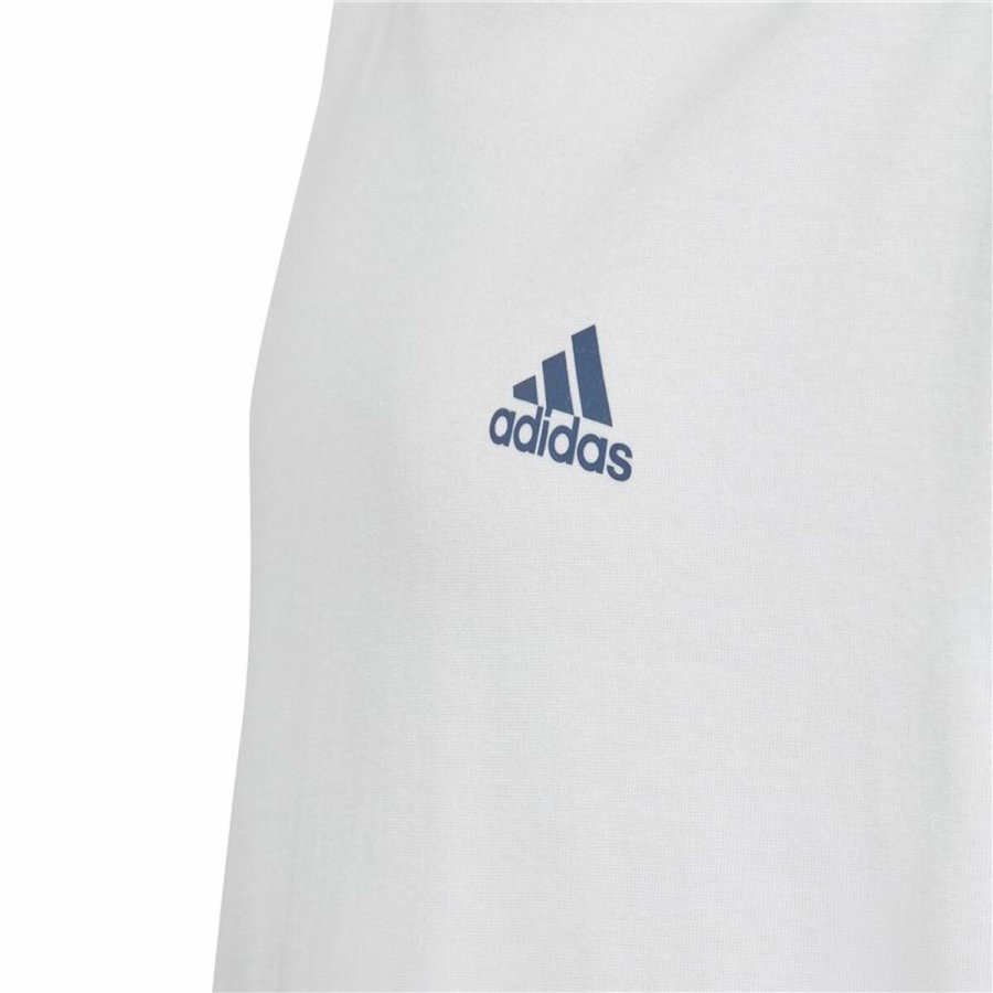 Brne Kortrmet T-shirt Adidas Essentials Hvid #4