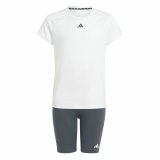 Trningsdragt til kvinder Adidas Essentials Jogger Essentials Hvid Sort #1