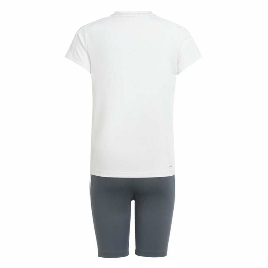 Trningsdragt til kvinder Adidas Essentials Jogger Essentials Hvid Sort #2