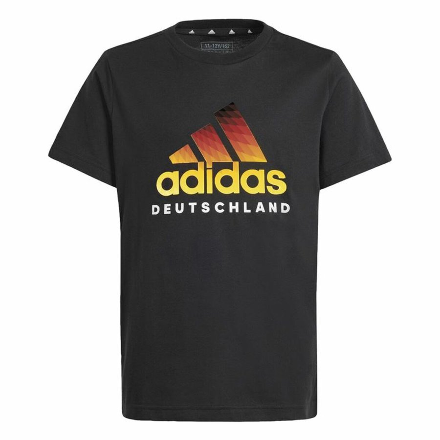 Kortrmet T-shirt Adidas Deutschland Sort #1