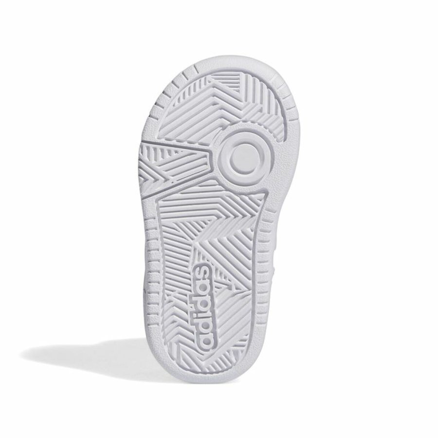 Sportssko til baby Adidas Hoops Mid 3.0 Hvid #3