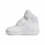 Sportssko til baby Adidas Hoops Mid 3.0 Hvid #4