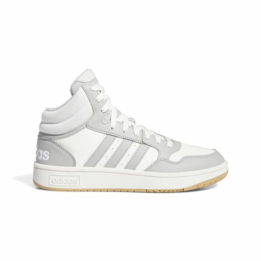 Kvinde Casual Sneakers Adidas Hoops 3.0 Mid Hvid #1