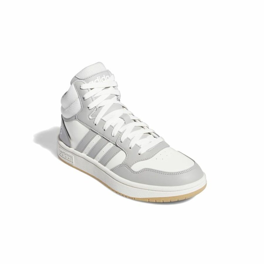 Kvinde Casual Sneakers Adidas Hoops 3.0 Mid Hvid #5