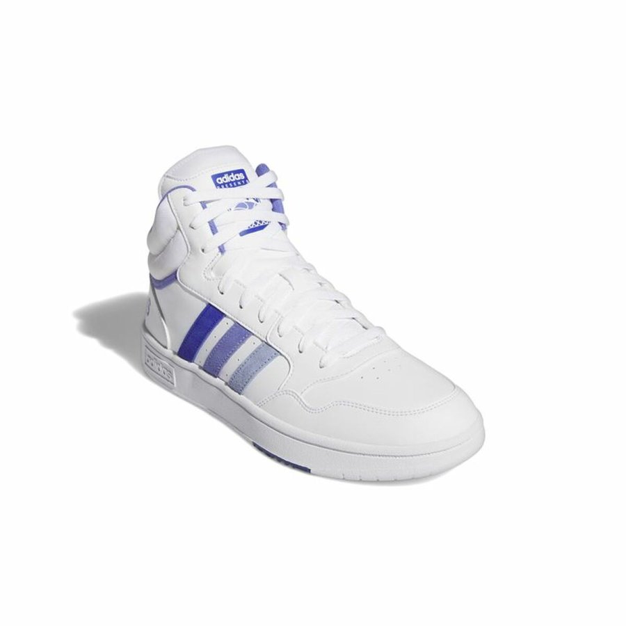 Kondisko til Mnd Adidas Hoops 3.0 Mid Hvid #5