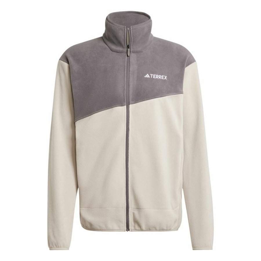 Fleecefor Adidas Terrex Multi Full Zip Fleece Beige Mnd #1