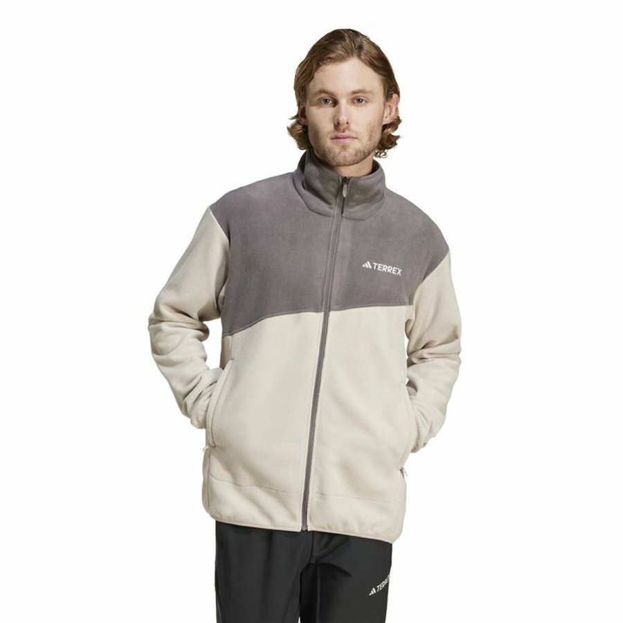 Fleecefor Adidas Terrex Multi Full Zip Fleece Beige Mnd #2