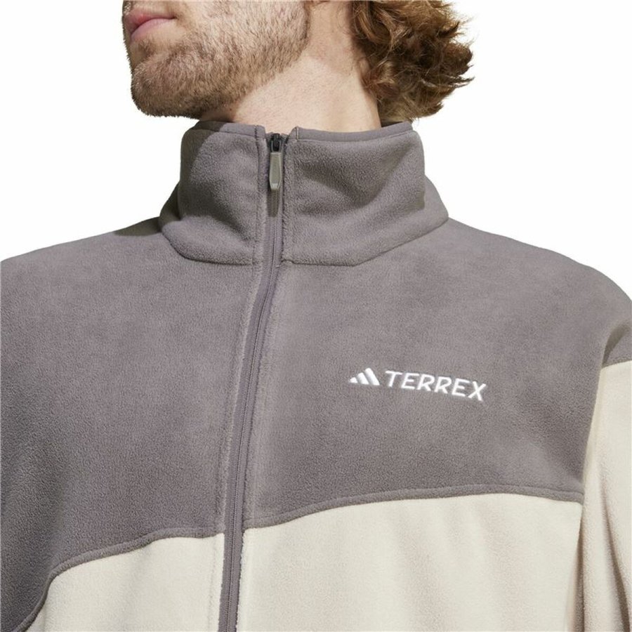Fleecefor Adidas Terrex Multi Full Zip Fleece Beige Mnd #5