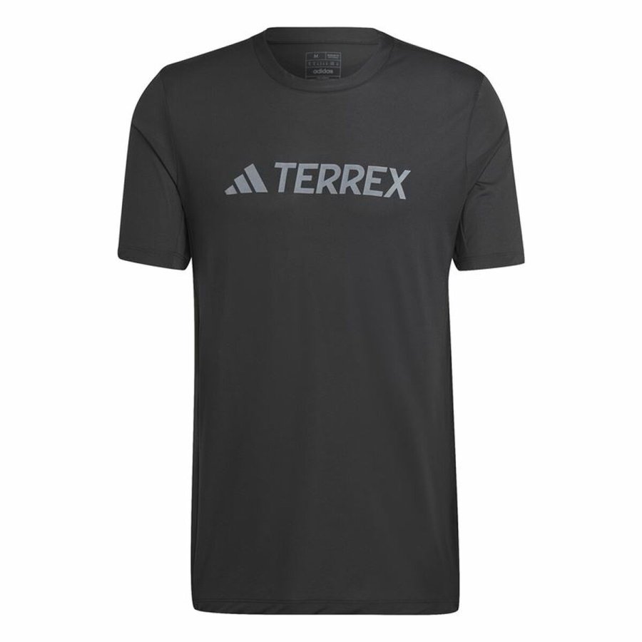 Kortrmet T-shirt til Mnd Adidas Mt Log Tech Sort #1