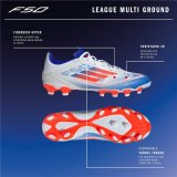Voksen fodboldstvler Adidas F50 League Hvid #2