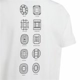 Kortrmet T-shirt Adidas EURO 24 Hvid #3