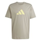 Kort�rmet T-shirt til M�nd Adidas Future Icons 3stripes Beige Lys brun #1