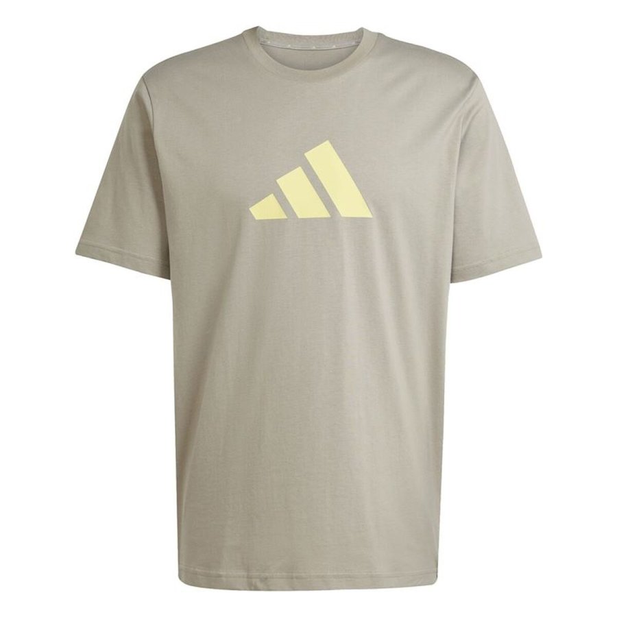 Kort�rmet T-shirt til M�nd Adidas Future Icons 3stripes Beige Lys brun #1