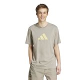 Kort�rmet T-shirt til M�nd Adidas Future Icons 3stripes Beige Lys brun #2