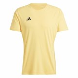 Kortrmet T-shirt til Mnd Adidas Adizero Essentials Gul #1