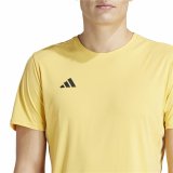 Kortrmet T-shirt til Mnd Adidas Adizero Essentials Gul #5