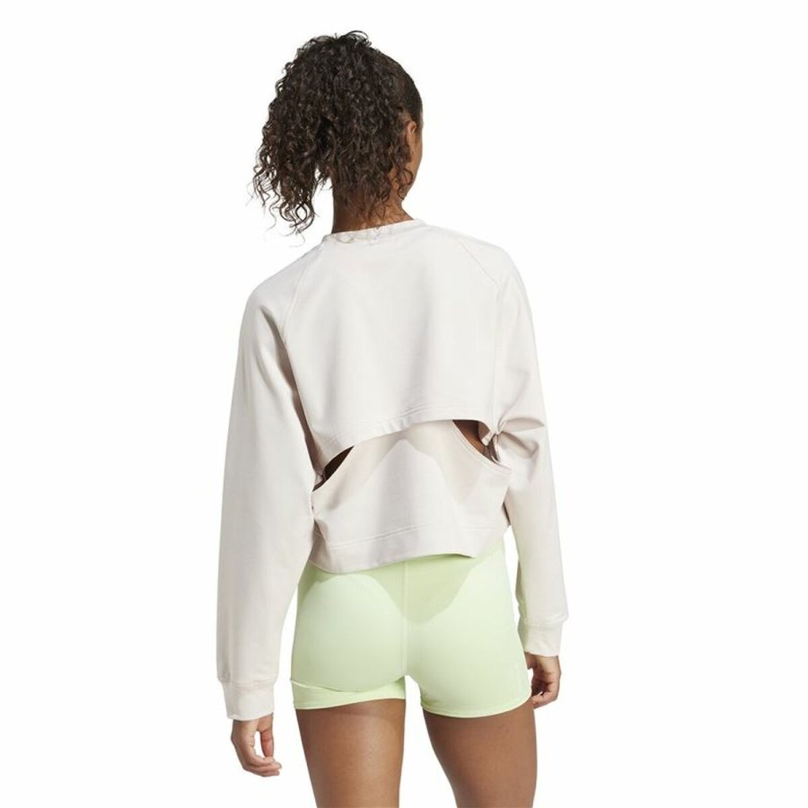 Sweaters uden H�tte til Kvinder Adidas Essentials Power Cover Up Hvid XS #3