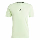 Kortrmet T-shirt til Mnd Adidas Essentials Wo Logo Limegrn #1