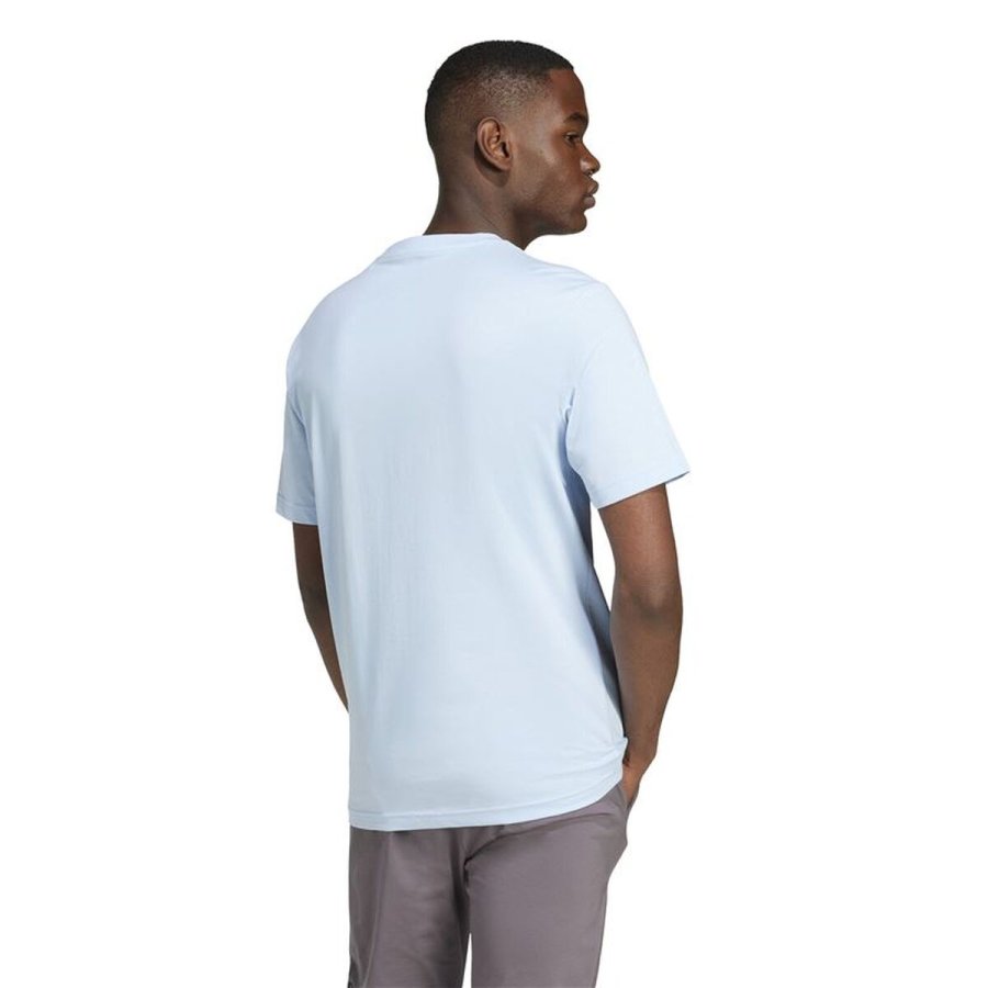 Kort�rmet T-shirt til M�nd Adidas Ice Lysebl� #3