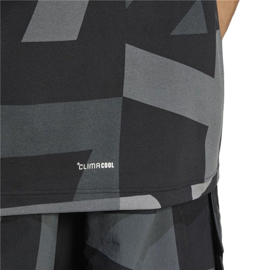 Kort�rmet T-shirt til M�nd Adidas Mt Aop Sort #4