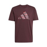 Kort�rmet T-shirt til M�nd Adidas M C CAMO LOGO T JI6769 R�dbrun #1