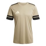 Kort�rmet fodboldtr�je til m�nd Adidas Squadra25 Jsy Beige #1