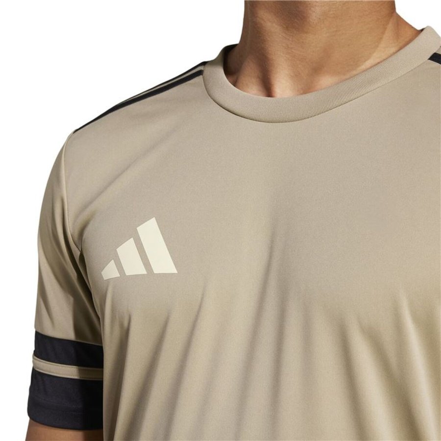 Kort�rmet fodboldtr�je til m�nd Adidas Squadra25 Jsy Beige #7