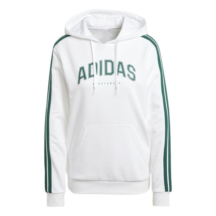 H�ttetr�je til Kvinde Adidas Softs Hood Hvid #1
