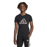 B�rne Kort�rmet T-shirt Adidas Sort #2