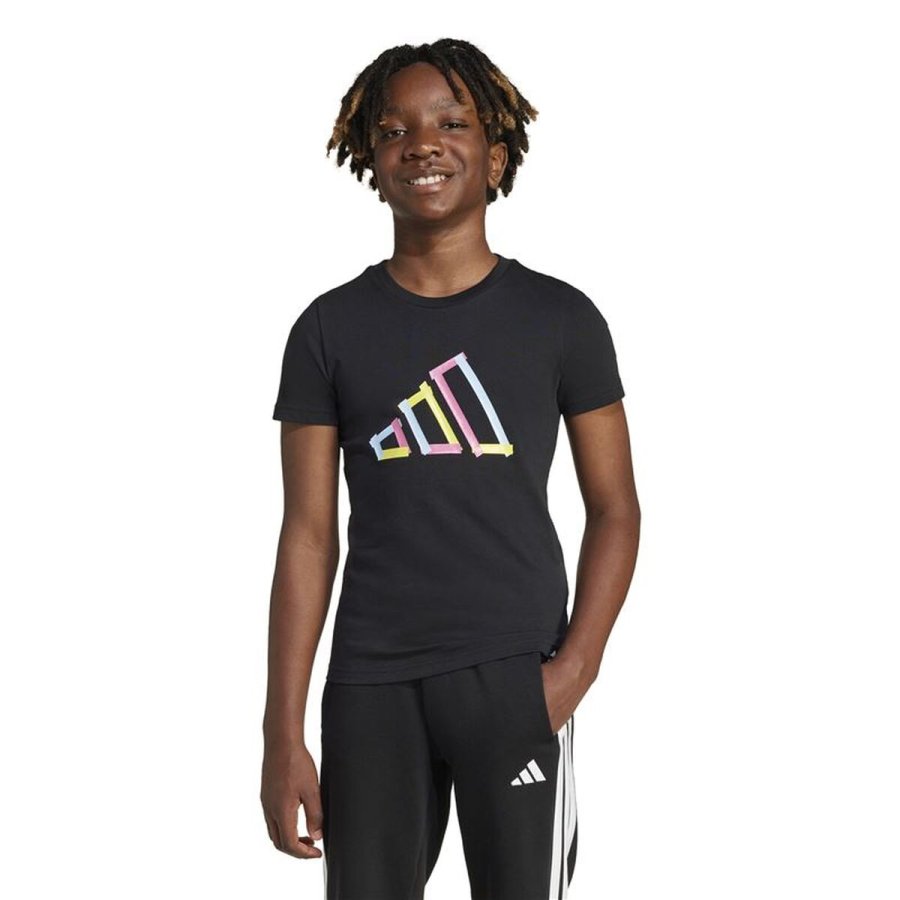 B�rne Kort�rmet T-shirt Adidas Sort #2