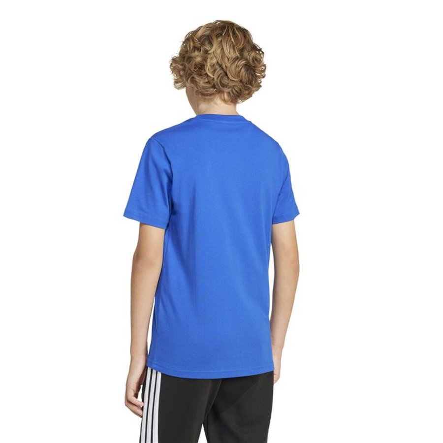 B�rne Kort�rmet T-shirt Adidas JI6670 Bl� #3