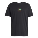 Kort�rmet T-shirt til M�nd Adidas Pizza Sort #1