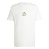 Kort�rmet T-shirt til M�nd Adidas Pizza Hvid #1