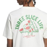 Kort�rmet T-shirt til M�nd Adidas Pizza Hvid #5