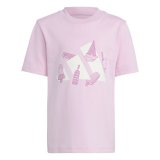 B�rne Kort�rmet T-shirt Adidas Lk Ice Pink #1