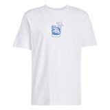 Kort�rmet T-shirt til M�nd Adidas Drink Hvid #1