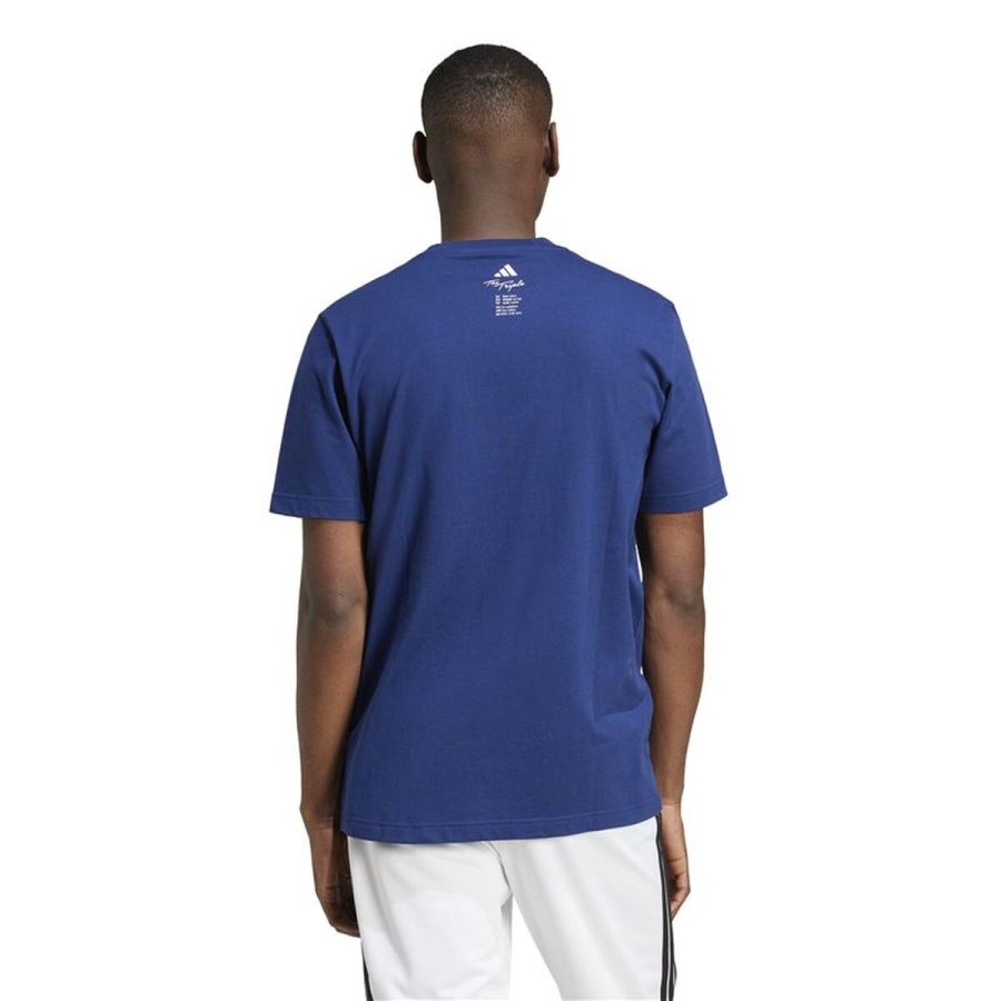 Kort�rmet T-shirt til M�nd Adidas Drink Bl� #3