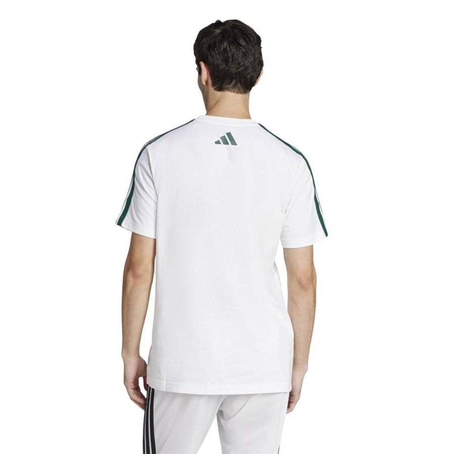 Kort�rmet T-shirt til M�nd Adidas JJ3868 Hvid #3